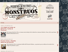 Tablet Screenshot of detectivesdemonstruos.com